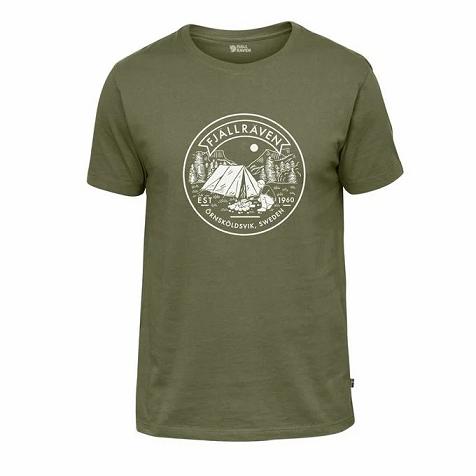 Fjällräven Men Lägerplats T-Shirt Green PH40325 Philippines